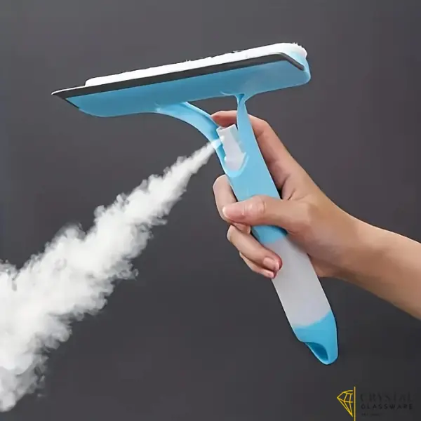3-in-1 Multifunctional Handheld Window Cleaner with Sprayer, Squeegee, and Scraper – Ultimate Glass, Mirror, Tile, and Car Windshield Cleaning Tool – Compact, Easy-to-Use Window Wiper for Spraying, Washing & Streak-Free Scraping in Bathrooms and Kitchens